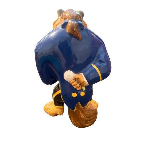 Vintage Schmid Disney Beauty Beast Ceramic Figurine Music Box Replacement Estate - Picture 4 of 6